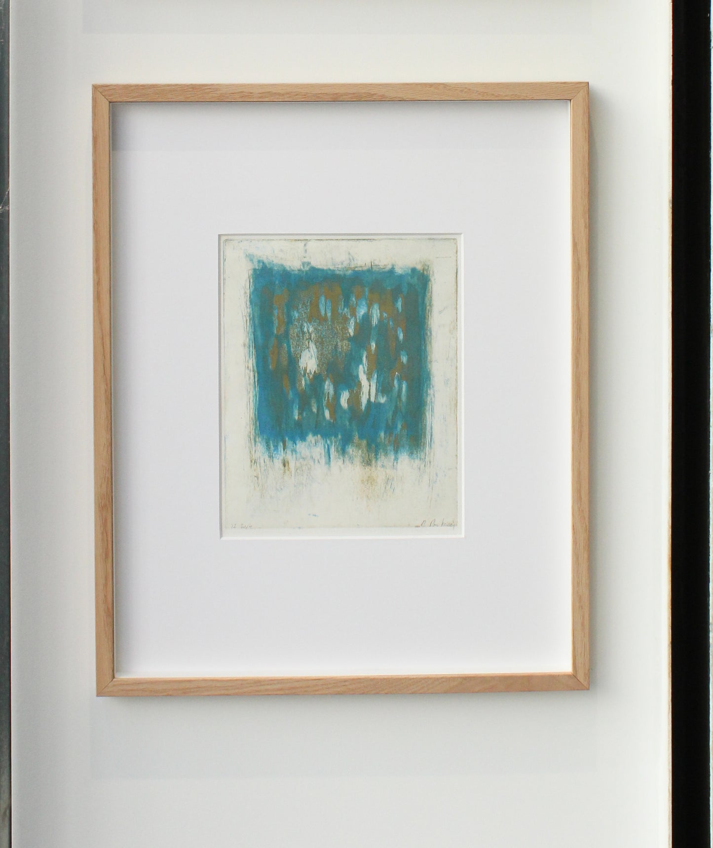 Plaque nuageuse bleu or et noir & Plaque nuageuse bleue et or