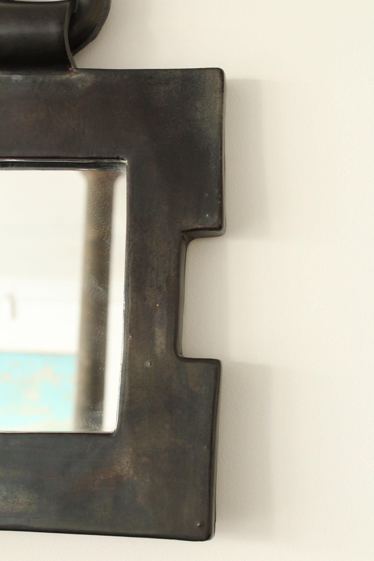 Miroir en céramique, années 1960