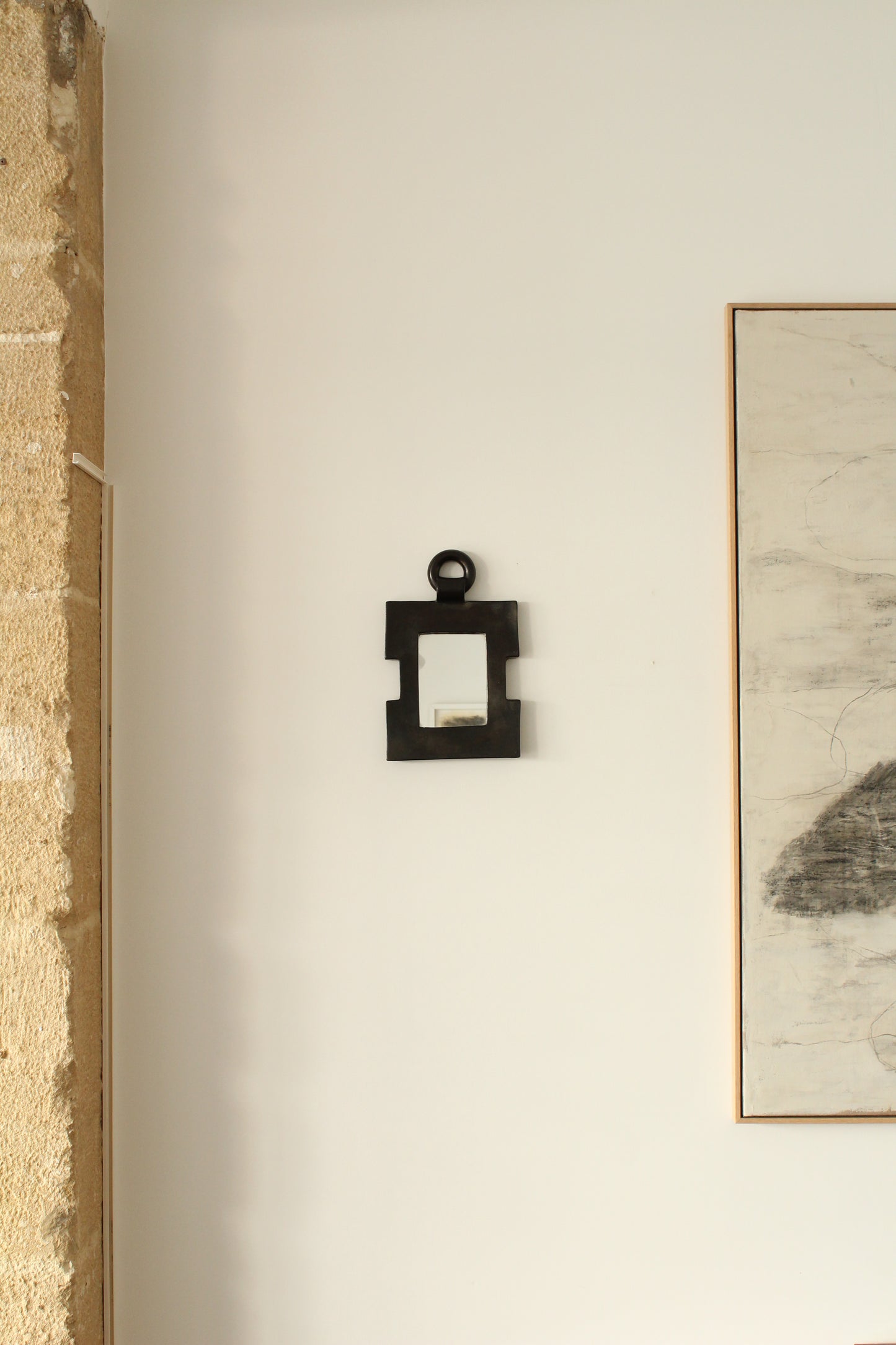 Miroir en céramique, années 1960