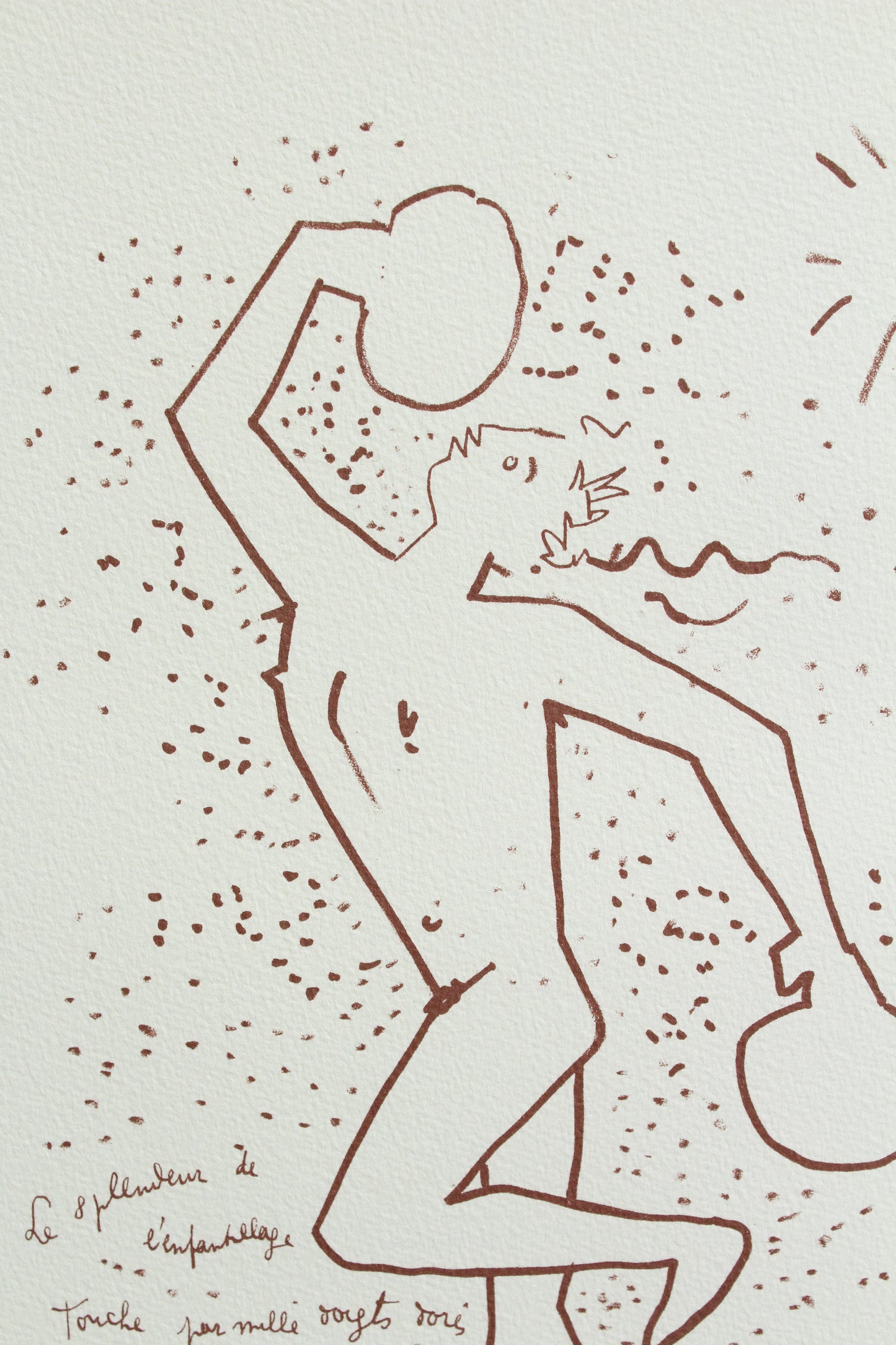 Lithographie de Jean Cocteau