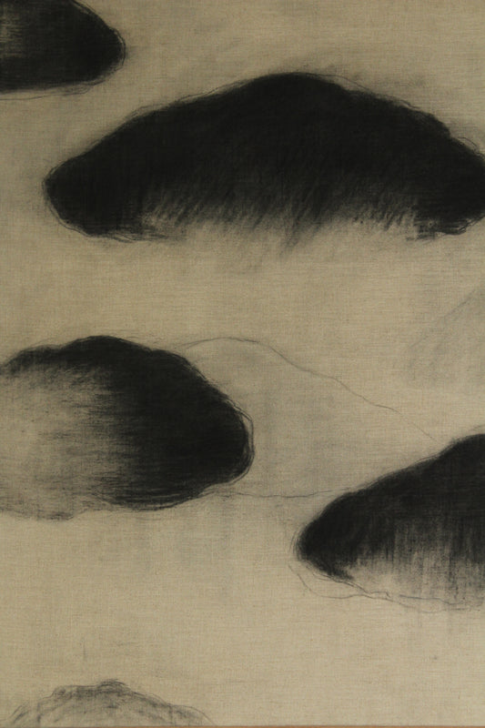 Black Clouds on Linen I