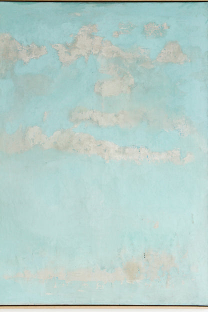 Nuages blancs sur fond bleu ciel