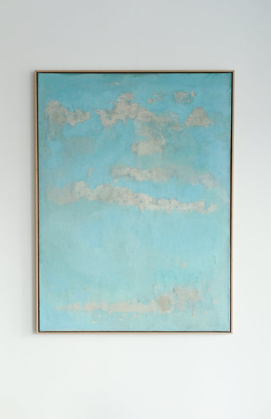 Nuages blancs sur fond bleu ciel
