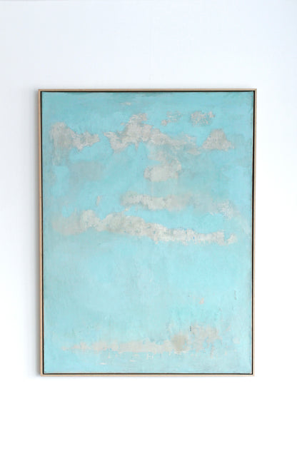 Nuages blancs sur fond bleu ciel
