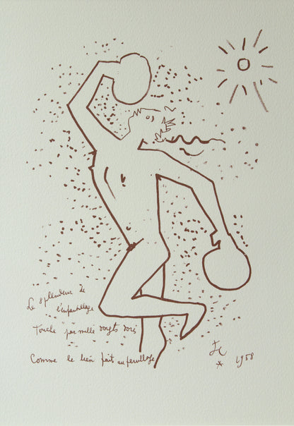 Lithographie de Jean Cocteau
