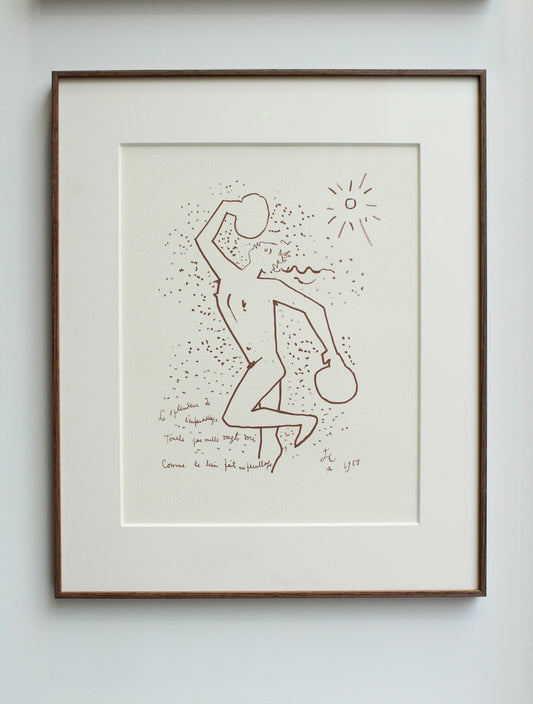 Lithographie de Jean Cocteau