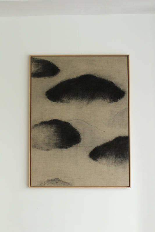 Nuages noirs sur lin I